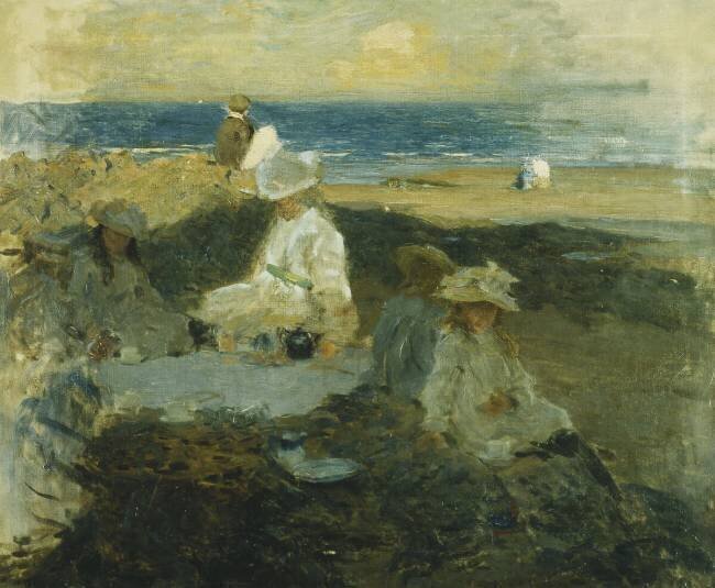 On the Beach Walter Frederick Osborne