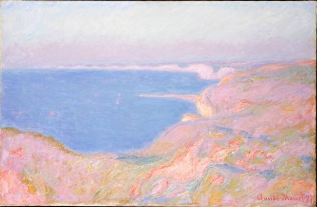 On the Cliffs near Dieppe Claude Monet