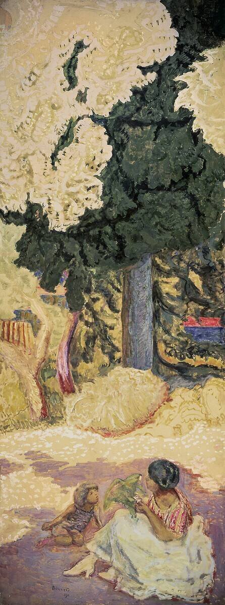 On the Mediterranean (right side of the triptych) Pierre Bonnard