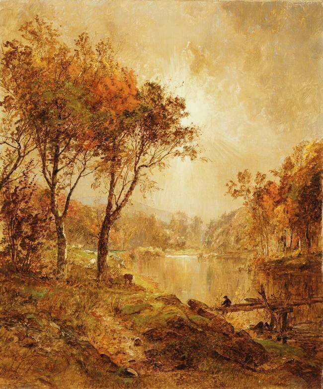 On the Ramapo River Jasper Francis Cropsey