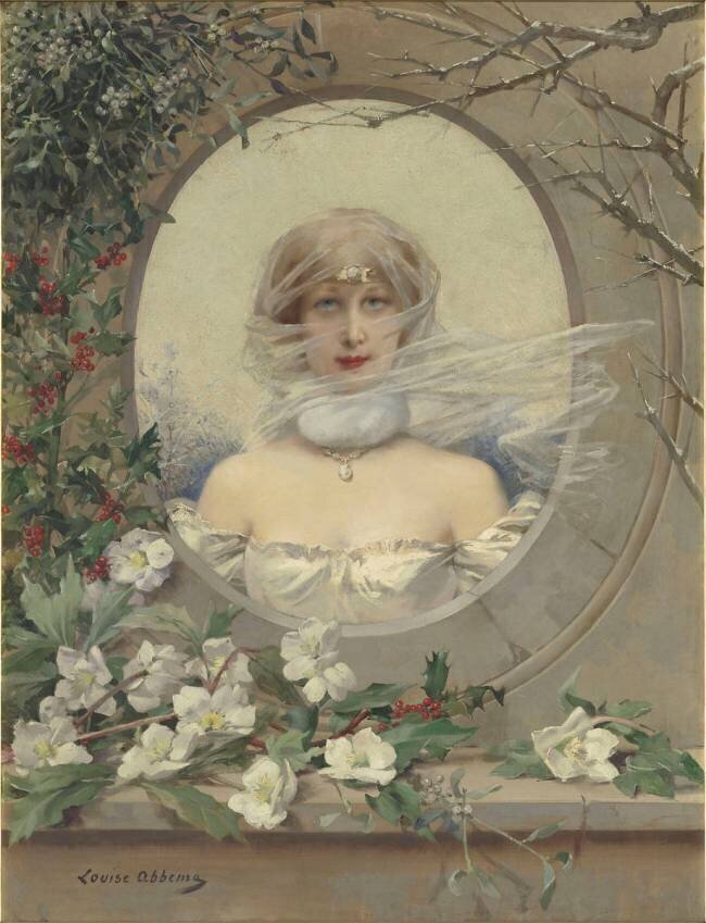 Panneau décoratif : allégorie de l'Hiver Louise Abbéma