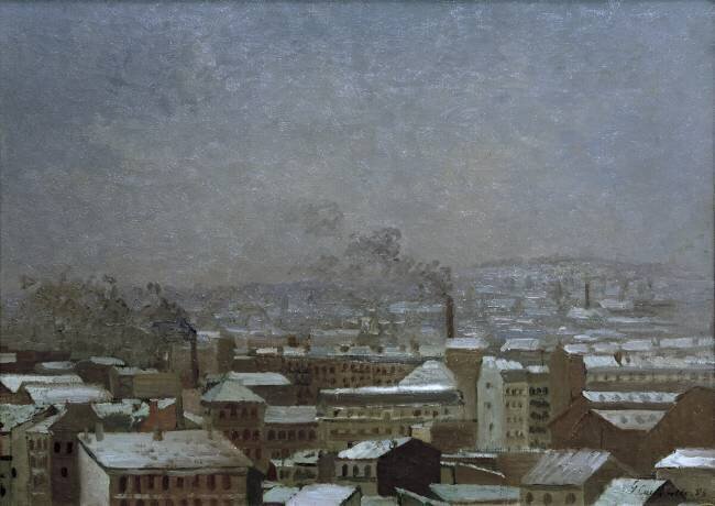 Paris sous la neige Gustave Caillebotte