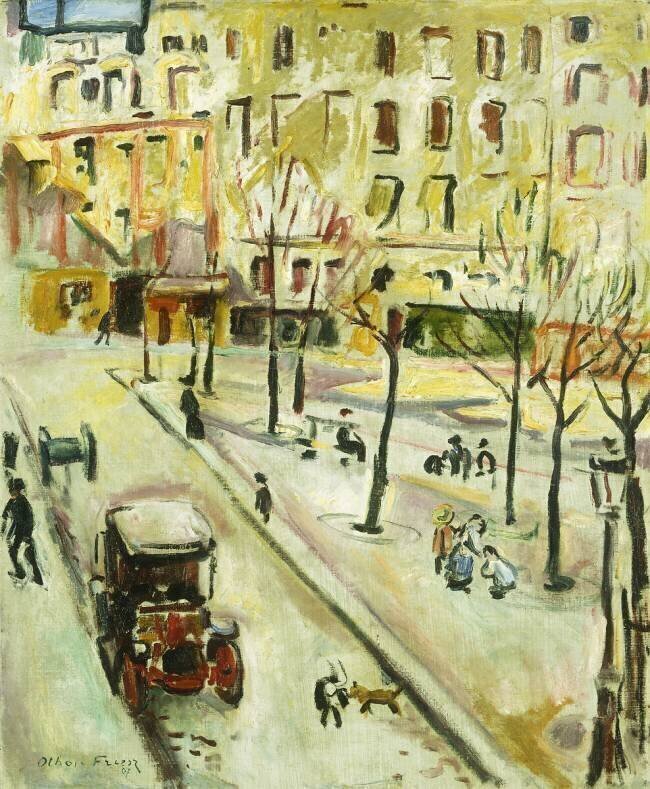 Paris Street Scene Achille Emile Othon Friesz