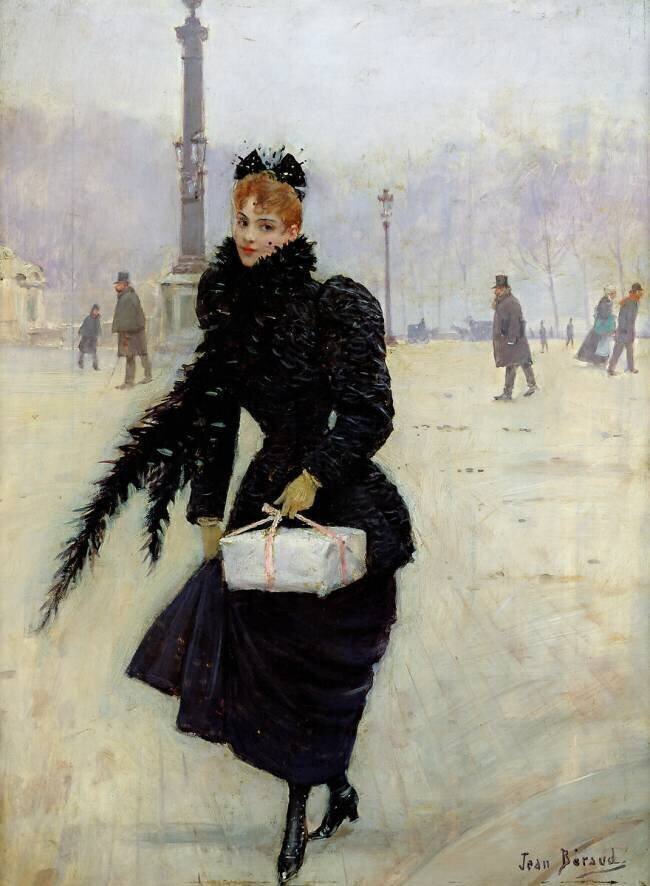 Parisienne, place de la Concorde Jean Béraud