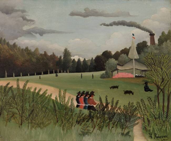 Park with Figures Henri Rousseau