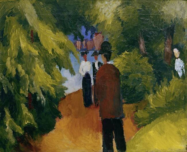 Park with Pond August Macke