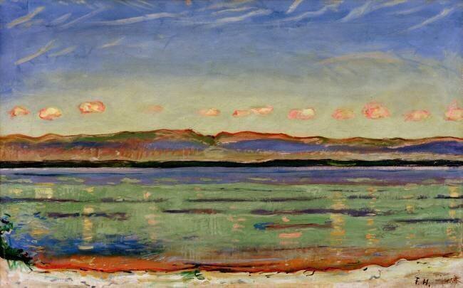 Paysage à formes rythmiques Ferdinand Hodler
