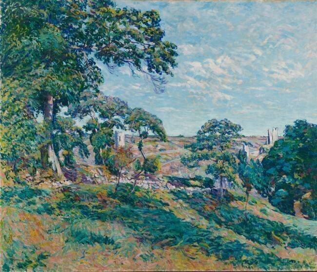 Paysage en Creuse ( Crozant) Eugène Alluaud
