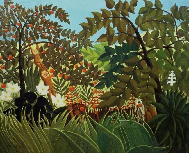 Paysage exotique Henri Rousseau