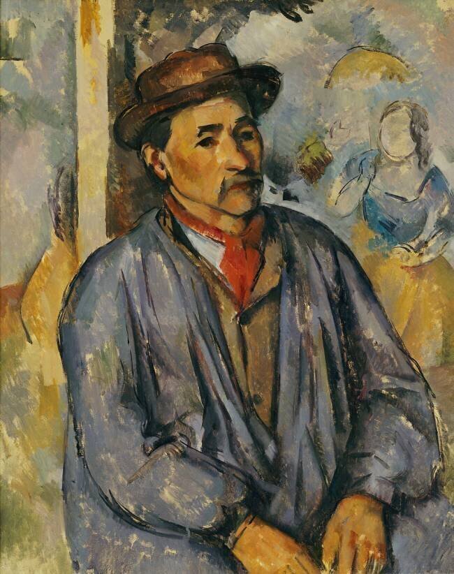 Peasant in a Blue Shirt Paul Cézanne