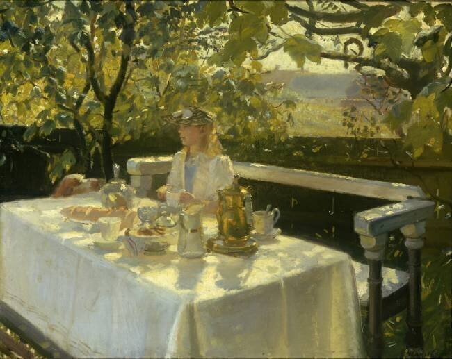 Petit-déjeûner au jardin Anna Kirstine Ancher