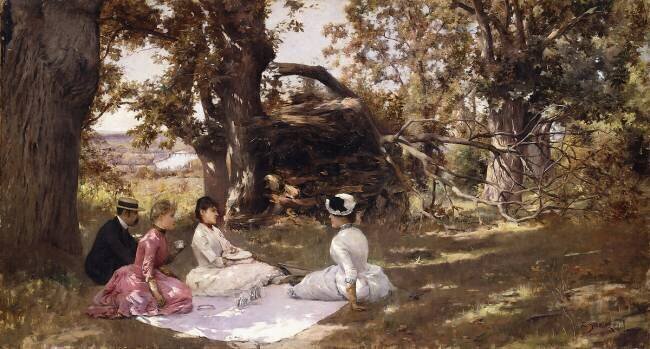 Picnic Under the Trees Julius Leblanc Stewart