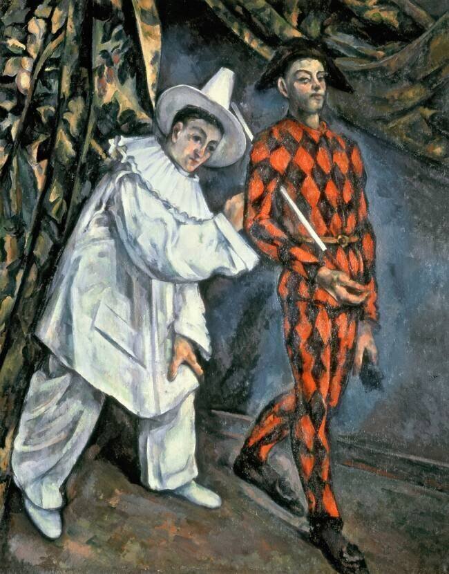 Pierrot and Harlequin Paul Cézanne