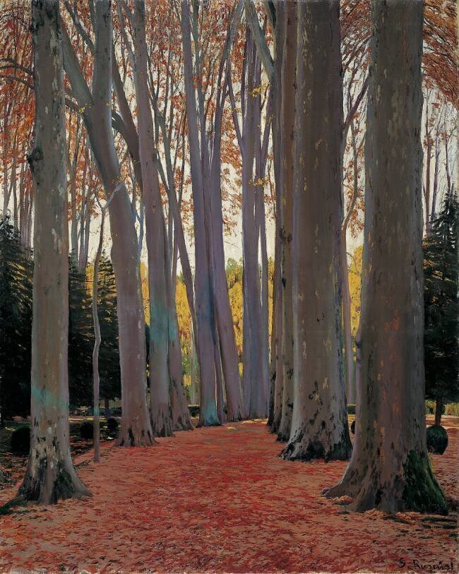 Plane Tree Avenue Santiago Rusiñol