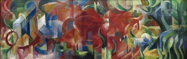 Playing forms Franz Marc