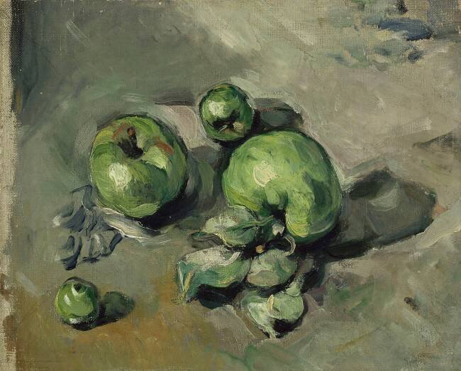 Pommes vertes Paul Cézanne