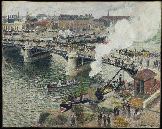 Pont Boieldieu in Rouen Camille Pissarro