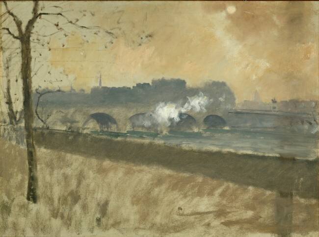 Pont sur la Seine Giuseppe de Nittis