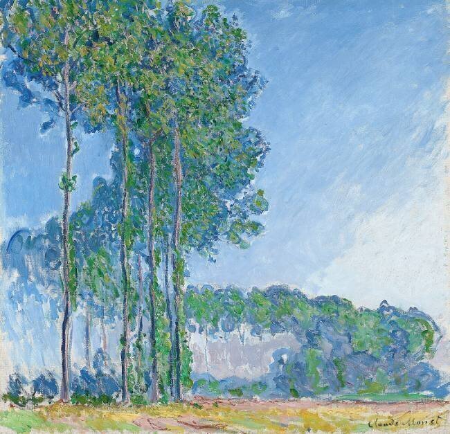 Poplars Claude Monet
