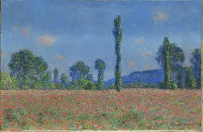 Poppy Field Claude Monet