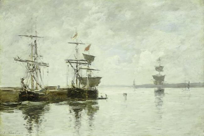 Port Scene Eugène Boudin