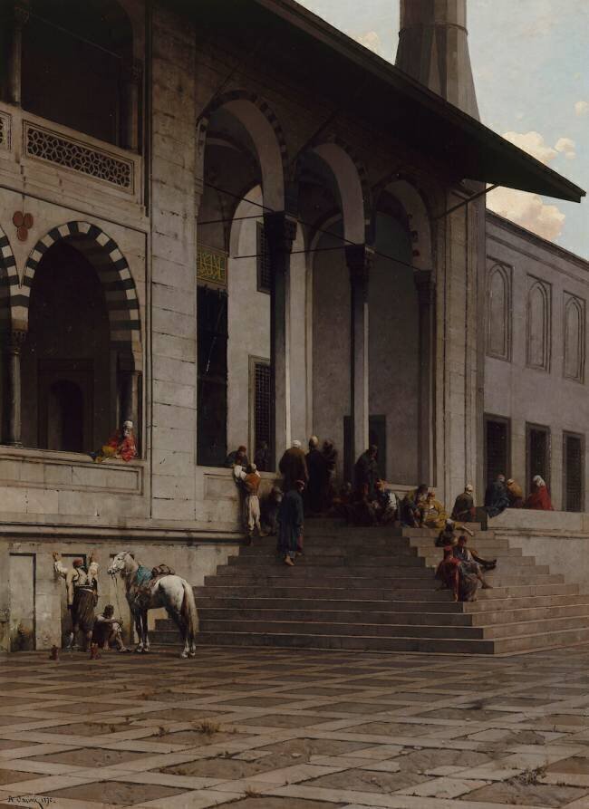 Porte de la mosquée de Yéni-Djami à Constantinople Alberto Pasini