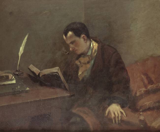 Portrait de Baudelaire Gustave Courbet