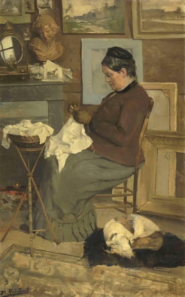 Portrait de la mère de l'artiste Alfred Smith
