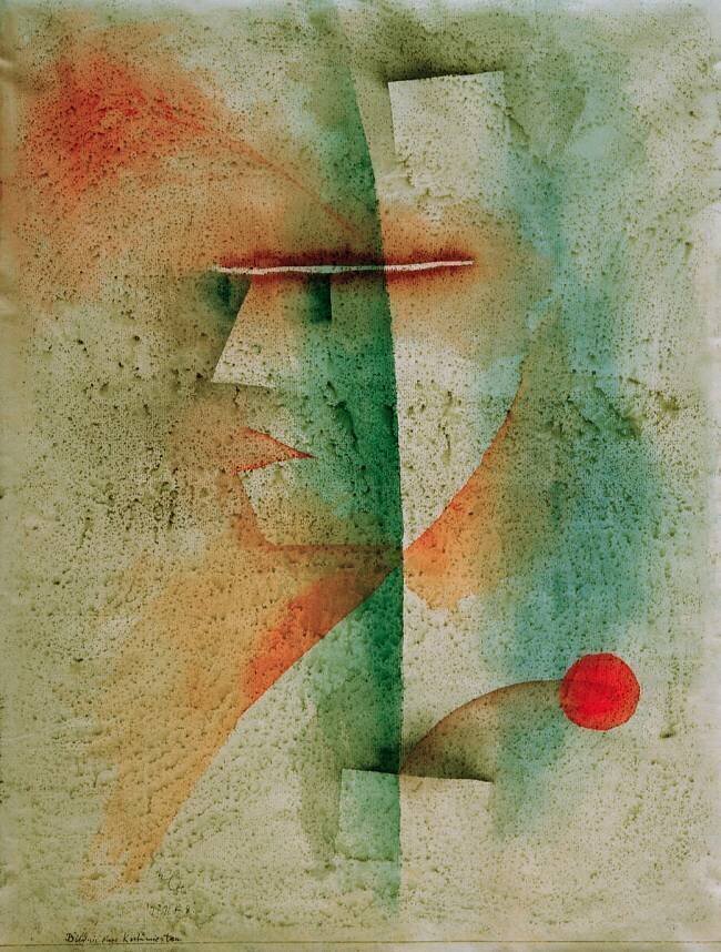 Portrait of a Costumed Man Paul Klee