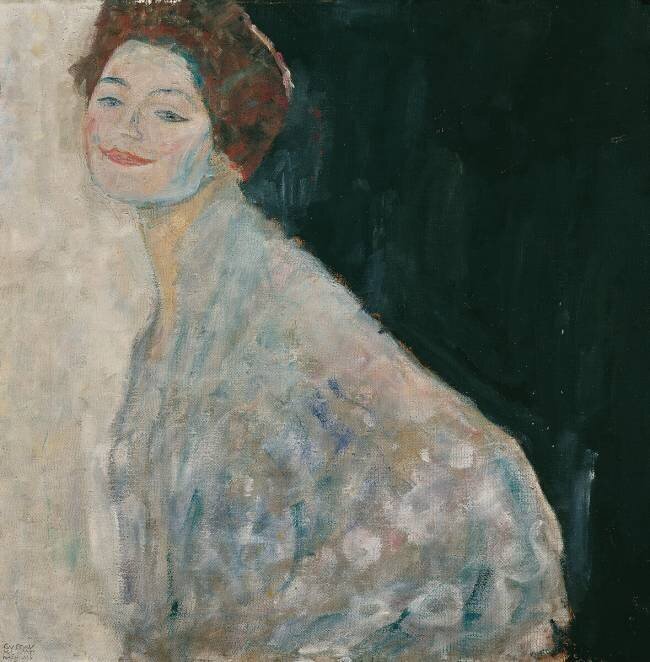 Portrait of a Lady in white Gustav Klimt