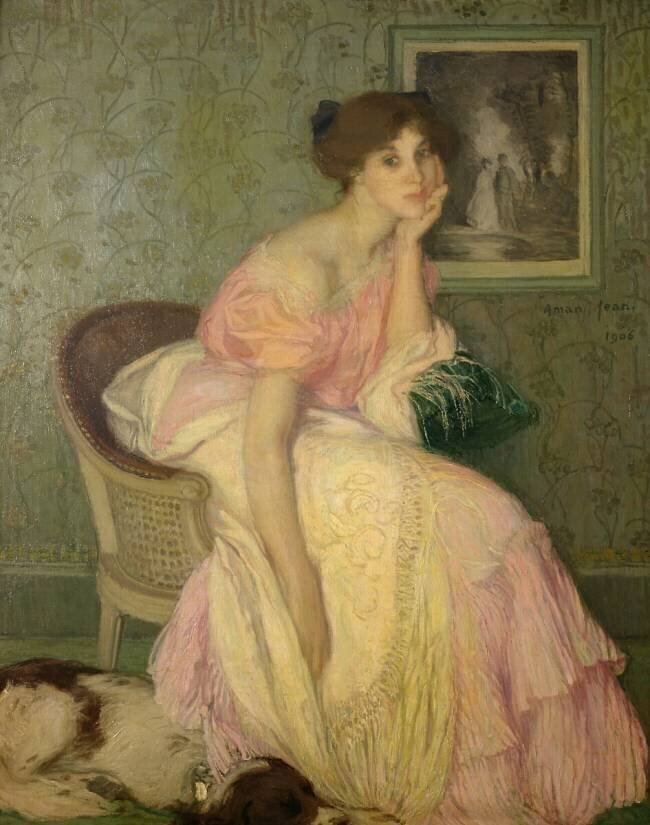 Portrait of a Young Girl Edmond Aman-Jean