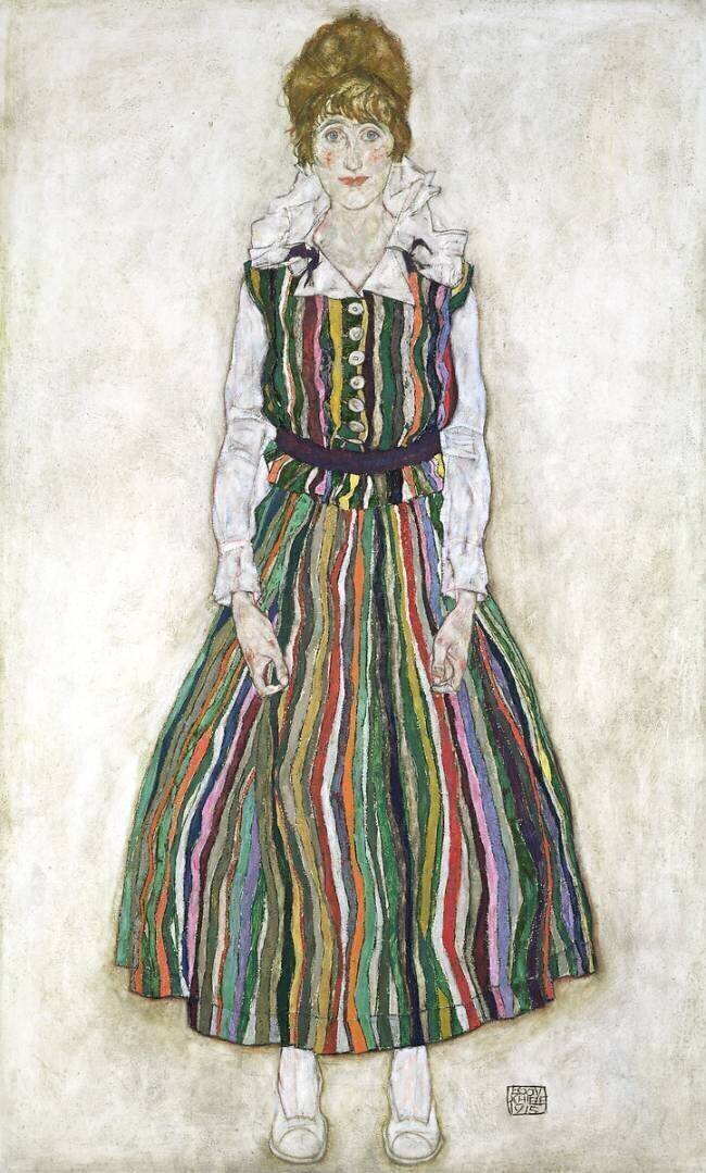 Portrait of Edith Schiele, the artist's wife Egon Schiele