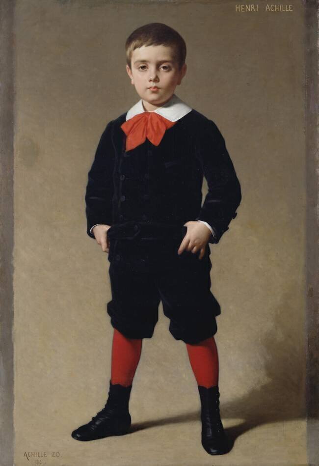 Portrait of Henri Achille, the artist's son Achille Zo