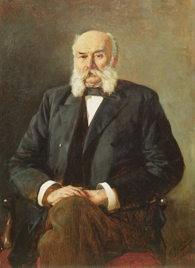 Portrait of Ivan Gontcharov Nikolaï Iarochenko
