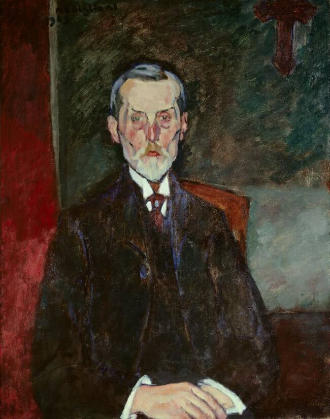 Portrait of Jean Baptiste Alexandre at the Crucifix Amedeo Modigliani