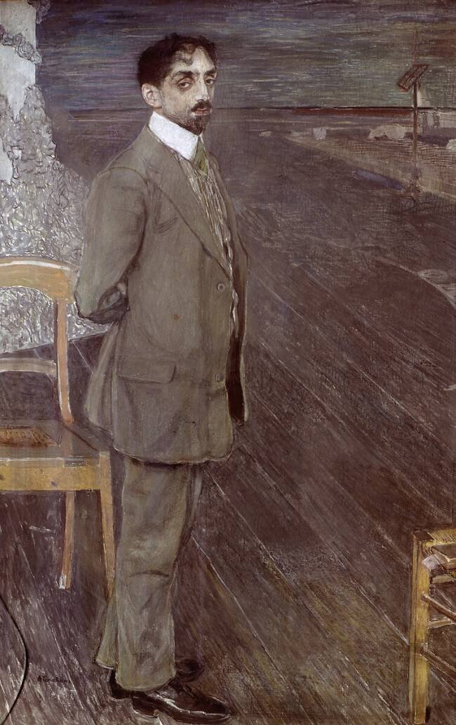 Portrait of Mikhail Kuzmin Alexandre Golovine