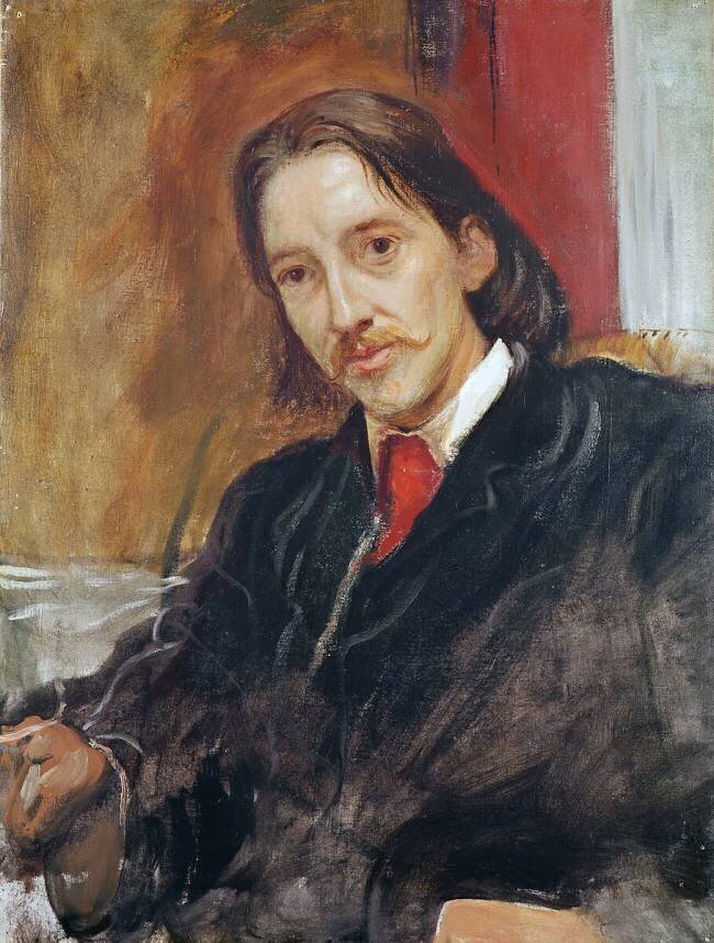 Portrait of Robert Louis Stevenson William Blake Richmond