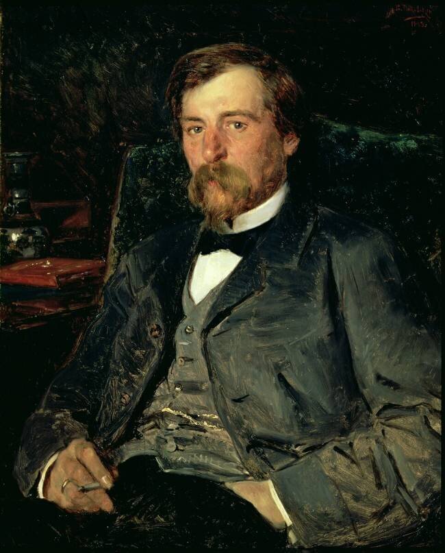 Portrait of the Artist Illarion Mikhailovich Pryanishikov Vladimir Egorovic Makovsky