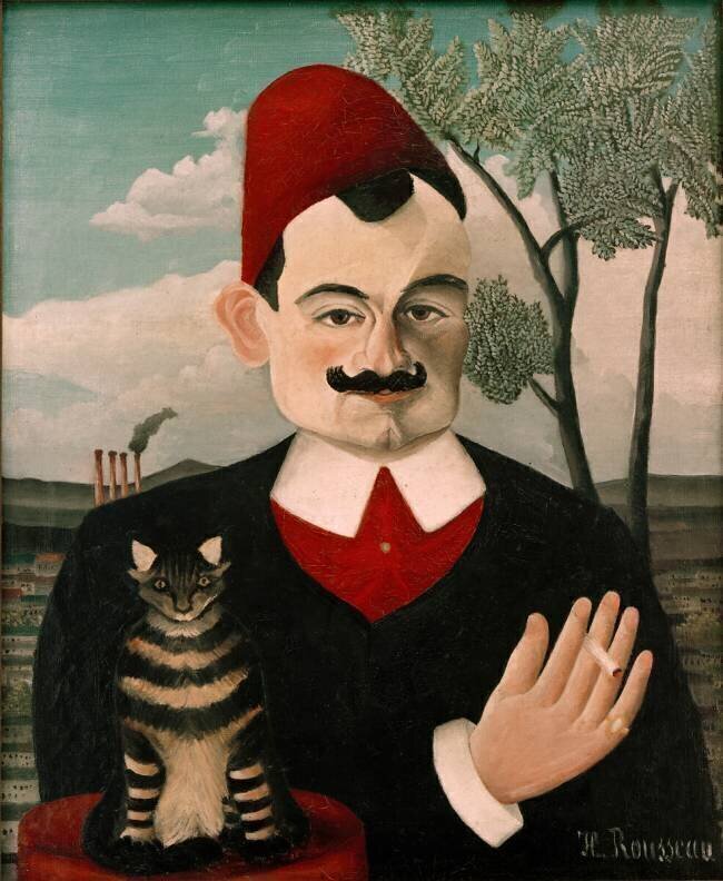 Portrait of the French Writer Pierre Loti (Louis Marie Julien Viaud) Henri Rousseau
