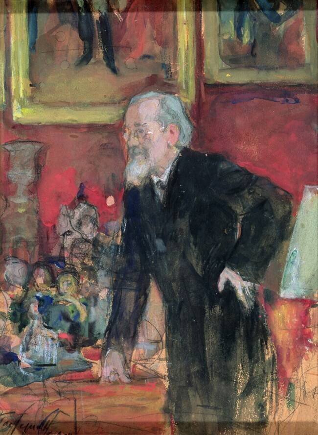 Portrait of V.O. Klyuchevsky Leonid Osipovic Pasternak