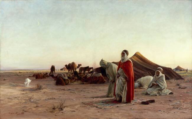 Prière dans le désert Eugène Alexis Girardet