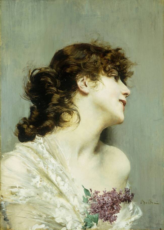 Profil of a Young Woman Giovanni Boldini