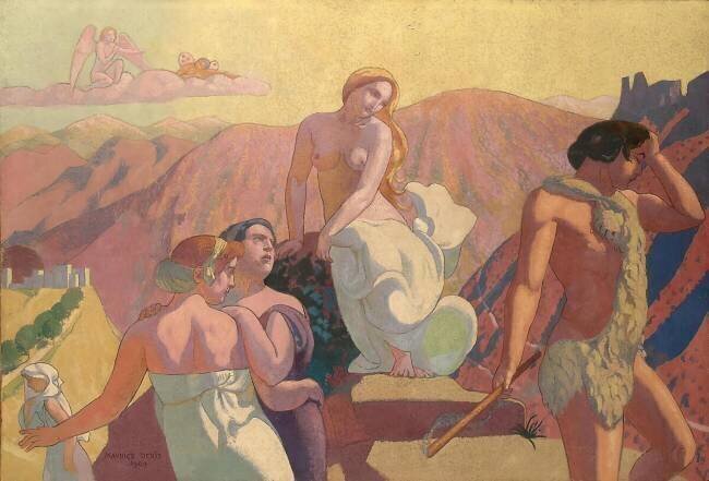 Psyche’s Kin Bid Her Farewell on a Mountain Top Maurice Denis