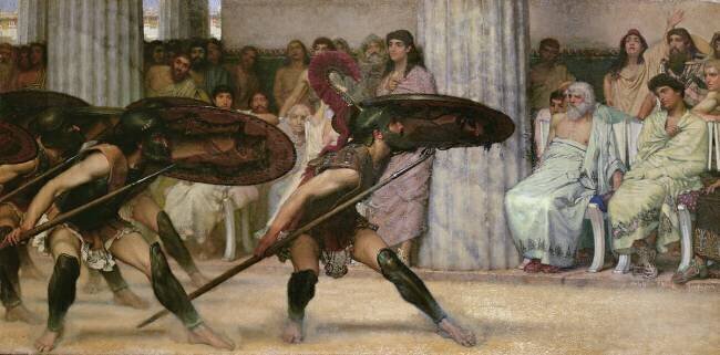 Pyrrhic Dance Lawrence Alma-Tadema