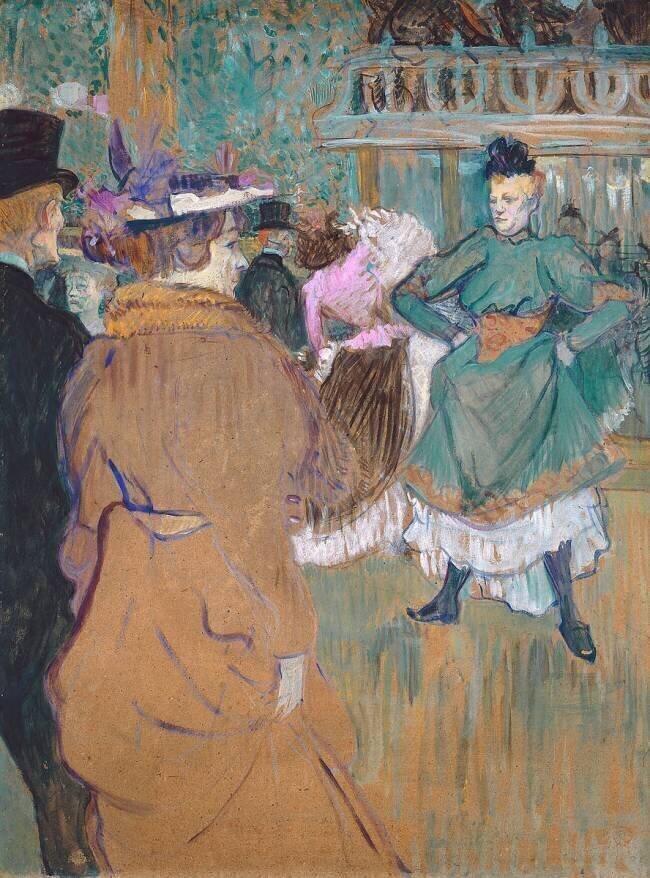 Quadrille at the Moulin Rouge Henri de Toulouse-Lautrec