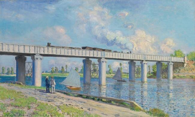 Railway Bridge at Argenteuil Claude Monet