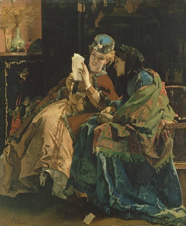 Reading the Letter Alfred Stevens
