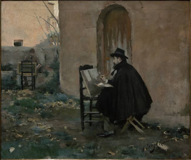 Reciprocal Portrait, Ramon Casas, Santiago Rusiñol Santiago Rusiñol