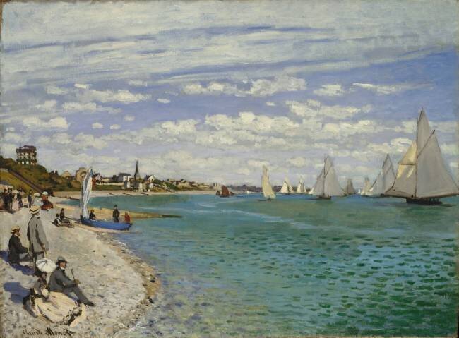 Regatta at Sainte-Adresse Claude Monet