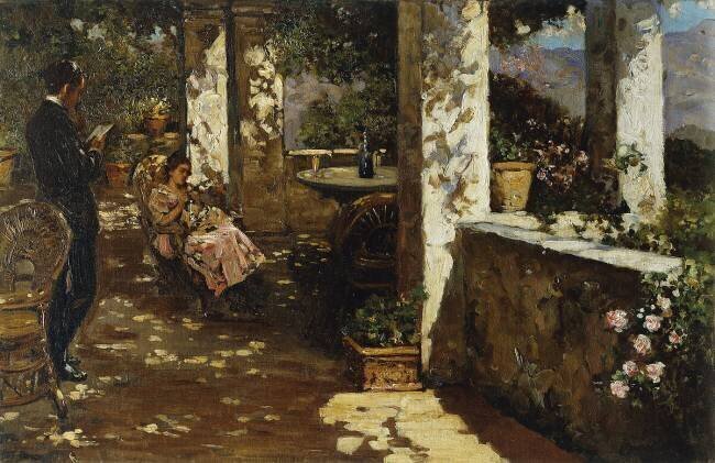 Resting on the Terrace Luigi Rossi